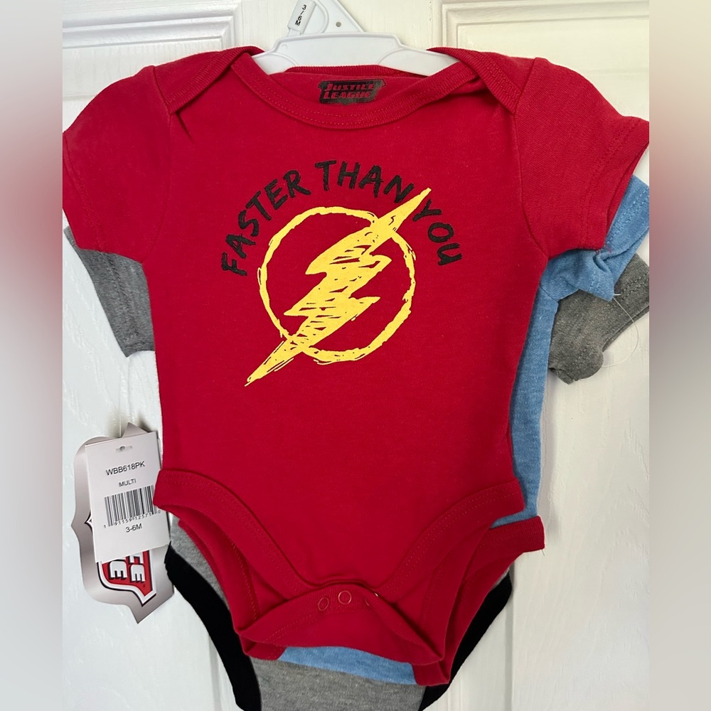 Justice League Onesie 3 pack